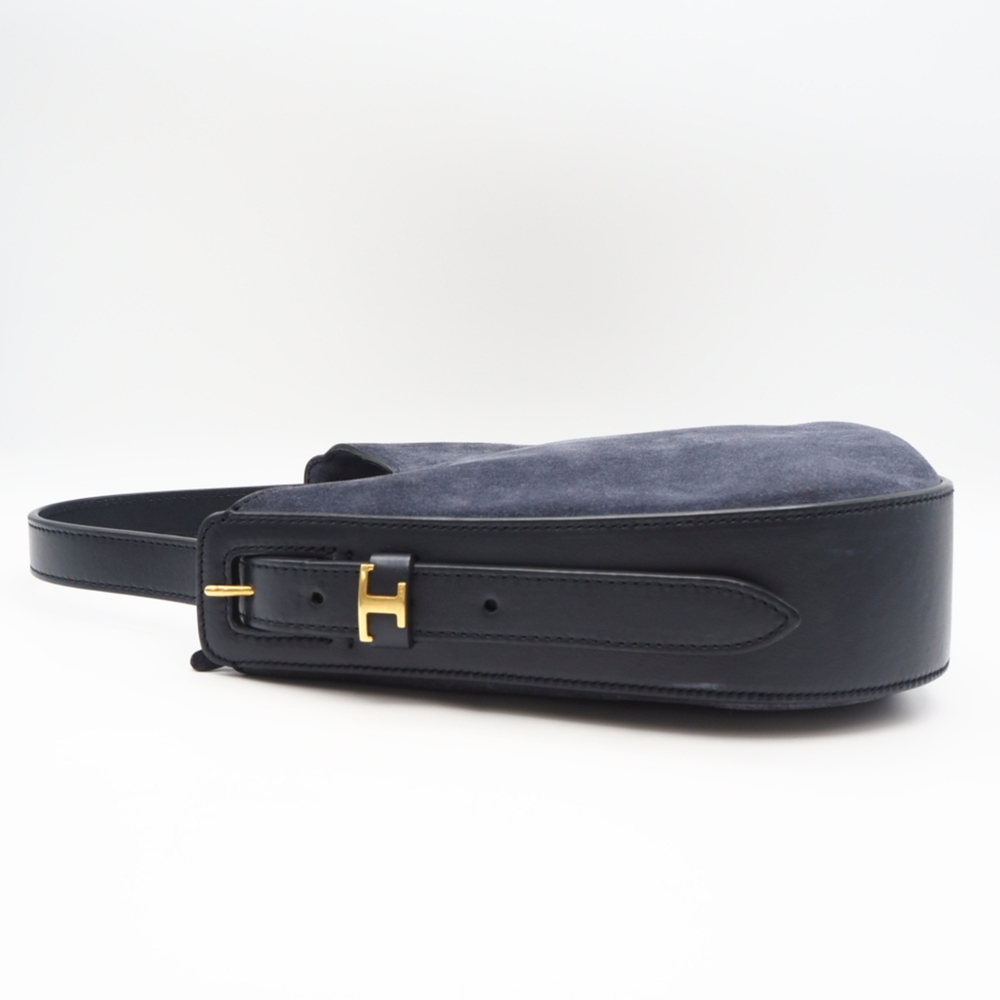Tod's TOD’S Suede Leather Oboe Small Shoulder Bag - Handbag Navy Women's - Picture 5 of 16